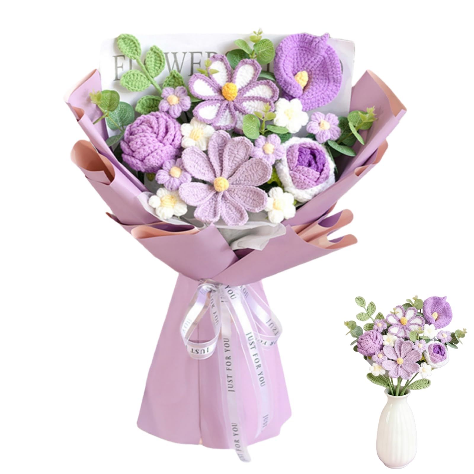 Rerp Handmade Crochet Flower Bouquet
