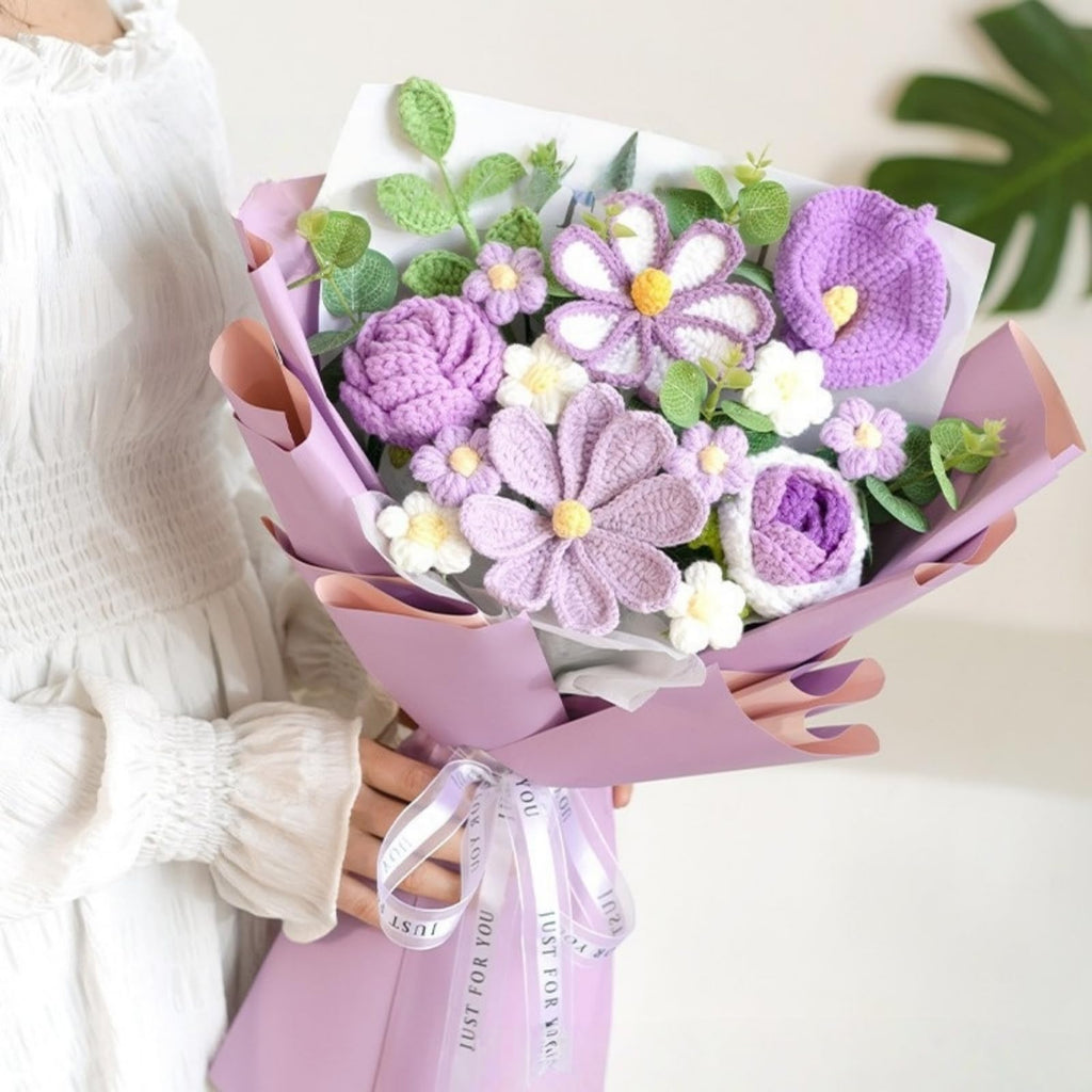 Rerp Handmade Crochet Flower Bouquet