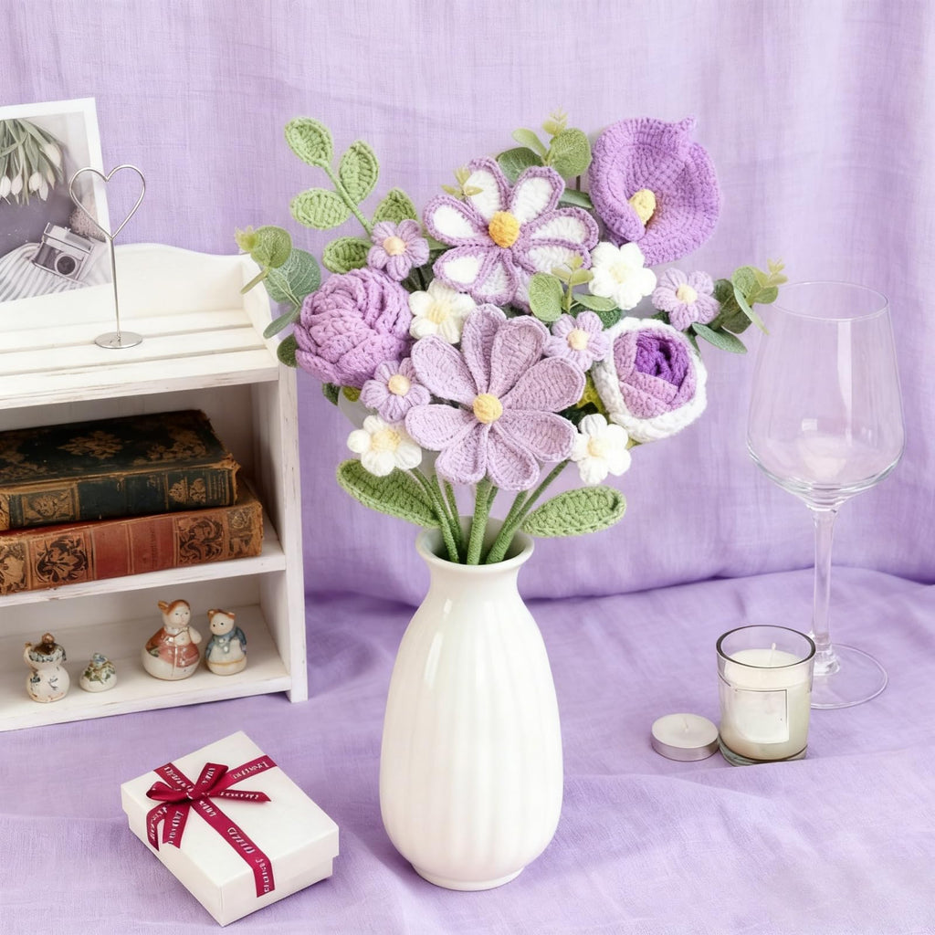 Rerp Handmade Crochet Flower Bouquet