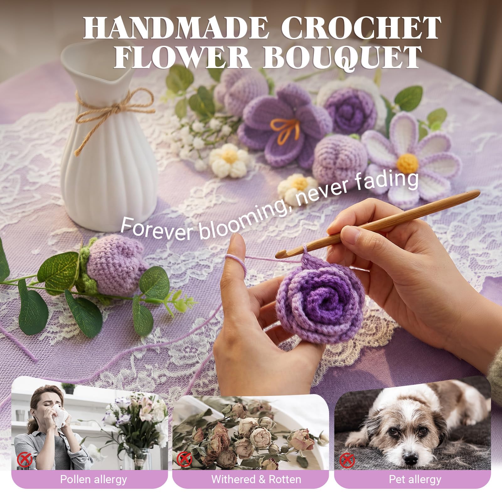 Rerp Crochet Flower Bouquet